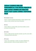 CAD100 CADENCE PRELUDE&NewLine;FUNDAMENTALS PCB DESIGN PRINCIPLES&NewLine;AND LAYOUT WORKFLOW PRACTICE&NewLine;EXAM STUDY GUIDE CORRECT RESPONSES&NewLine;PACK