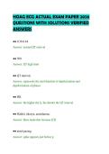 HOAG ECG ACTUAL EXAM PAPER 2026&NewLine;QUESTIONS WITH SOLUTIONS VERIFIED&NewLine;ANSWERS&NewLine;