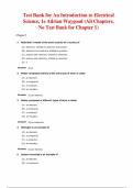Test Bank for An Introduction to Electrical Science 1st Edition by Adrian Waygood&comma; Chapter 2-23 &vert; All Chapters