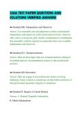CAIA TEST PAPER QUESTIONS AND&NewLine;SOLUTIONS VERIFIED ANSWERS