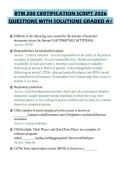 BTM 200 CERTIFICATION SCRIPT 2026&NewLine;QUESTIONS WITH SOLUTIONS GRADED A&plus;