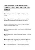 CAIB 1 2026 FINAL EXAM READINESS PACK&NewLine;COMPLETE QUESTION SET AND CORE TOPIC&NewLine;SUMMARY
