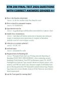 BTM 200 FINAL TEST 2026 QUESTIONS&NewLine;WITH CORRECT ANSWERS GRADED A&plus;