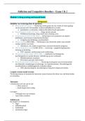 Samenvatting Addiction and Compulsive Disorders &vert; Exam 1 & 2 &vert; UvA &vert; 2025&sol;26