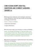 CAIB 4 EXAM SCRIPT 2026 FULL&NewLine;QUESTIONS AND CORRECT ANSWERS&NewLine;GRADED A&plus;
