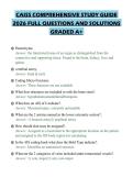 CAISS COMPREHENSIVE STUDY GUIDE&NewLine;2026 FULL QUESTIONS AND SOLUTIONS&NewLine;GRADED A&plus;