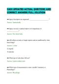 CAISS UPDATED ACTUAL QUESTIONS AND&NewLine;CORRECT ANSWERS FULL SOLUTION