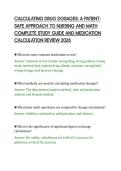 CALCULATING DRUG DOSAGES&colon; A PATIENTSAFE APPROACH TO NURSING AND MATH&NewLine;COMPLETE STUDY GUIDE AND MEDICATION&NewLine;CALCULATION REVIEW 2026