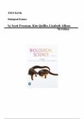 Biological Science&comma; 7th edition &mdash; by Scott Freeman&comma; Kim Quillin &mdash; Complete Test Bank &lpar;Ch&period; 1-54&rpar;