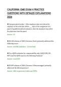 CALIFORNIA QME EXAM 4 PRACTICE&NewLine;QUESTIONS WITH DETAILED EXPLANATIONS&NewLine;2026