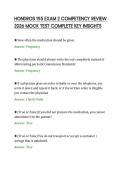 HONDROS 195 EXAM 2 COMPETENCY REVIEW&NewLine;2026 MOCK TEST COMPLETE KEY INSIGHTS&NewLine;