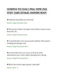 HONDROS 195 EXAM 2 FINAL PAPER 2026&NewLine;STUDY GUIDE DETAILED ANSWERS READY