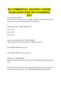 NH COMMERCIAL BOATING LICENSE EXAM QUESTIONS WITH ANSWERS 2027