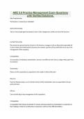 ARE 5&period;0 Practice Management Exam Questions with Verified Solutions&period;