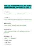 BUL 4421 STUDY GUIDE 2026 TEST PAPER &NewLine;QUESTIONS AND SOLUTIONS GRADED A&plus; 