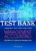 Test Bank &mdash; Management Accounting&comma; 9th Update Edition &lpar;Langfield-Smith&comma; Smith&comma; Andon&comma; Hilton&comma; Thorne&comma; 2021&rpar; &vert; All Chapters 1-21 Covered&NewLine;