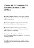 HONDROS NUR 155 EXAMINATION TEST&NewLine;2026 QUESTIONS AND SOLUTIONS&NewLine;GRADED A&plus;