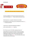 NR 511 Final Exam Questions and Answers &ndash; Advanced Practice Nursing and Primary Care &ndash; Complete Final Exam Review Material