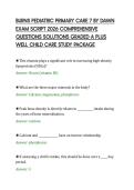 BURNS PEDIATRIC PRIMARY CARE 7 BY DAWN &NewLine;EXAM SCRIPT 2026 COMPREHENSIVE &NewLine;QUESTIONS SOLUTIONS GRADED A PLUS &NewLine;WELL CHILD CARE STUDY PACKAGE 