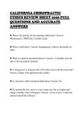 CALIFORNIA CHIROPRACTIC&NewLine;ETHICS REVIEW SHEET 2026 FULL&NewLine;QUESTIONS AND ACCURATE&NewLine;ANSWERS