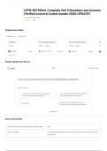 J-STD-001 EXAM&comma; Complete Test &vert;&vert; Questions and Answers &lpar;Verified Answers&rpar; &lpar;Latest Update 2026&rpar; UPDATE&excl;&excl;
