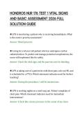 HONDROS NUR 176 TEST 1 VITAL SIGNS&NewLine;AND BASIC ASSESSMENT 2026 FULL&NewLine;SOLUTION GUIDE&NewLine;