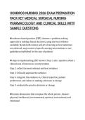 HONDROS NURSING 2026 EXAM PREPARATION&NewLine;PACK KEY MEDICAL SURGICAL NURSING&NewLine;PHARMACOLOGY AND CLINICAL SKILLS WITH&NewLine;SAMPLE QUESTIONS&NewLine;