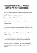 CALIFORNIA NOTARY EXAM 2 PRACTICE&NewLine;QUESTIONS AND RATIONALE GUIDE 2026