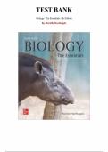 Test Bank for Biology&colon; The Essentials 4th Edition by Mari&euml;lle Hoefnagels&comma; Chapter 1-30 &vert; All Chapters