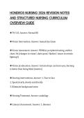 HONDROS NURSING 2026 REVISION NOTES&NewLine;AND STRUCTURED NURSING CURRICULUM&NewLine;OVERVIEW GUIDE&NewLine;