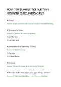 HOSA CERT EXAM PRACTICE QUESTIONS&NewLine;WITH DETAILED EXPLANATIONS 2026