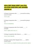 HOSA CERT EXAM SCRIPT 2026 FULL&NewLine;SOLUTION QUESTIONS AND ANSWERS&NewLine;GRADED A&plus;