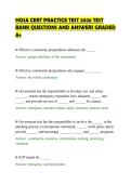 HOSA CERT PRACTICE TEST 2026 TEST&NewLine;BANK QUESTIONS AND ANSWERS GRADED&NewLine;A&plus;&NewLine;