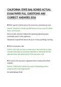 CALIFORNIA STATE BAIL BONDS ACTUAL&NewLine;EXAM PAPER FULL QUESTIONS AND&NewLine;CORRECT ANSWERS 2026