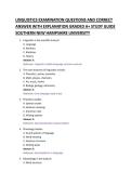 LINGUISTICS EXAMINATION QUESTIONS AND CORRECT &NewLine;ANSWER WITH EXPLANATION GRADED A&plus; STUDY GUIDE