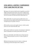 HOSA MEDICAL ASSISTING COMPREHENSIVE&NewLine;STUDY GUIDE PRACTICE SET 2026