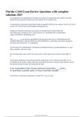Florida Community Association Manager &lpar;CAM&rpar; Exam Review Questions and Answers With Complete Verified Solutions