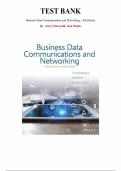 Test Bank for Business Data Communications and Networking&comma; 13th Edition by Jerry FitzGerald&comma; Alan Dennis&comma; Chapter 1-12 &vert; All Chapters