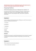 NSG 318 Final Exam Practice Test &vert; 100 NCLEX-Style Questions with Complete Answers & Rationales &vert; Pharmacology Comprehensive Review &vert; 2026 Update&period;