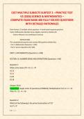CSET MULTIPLE SUBJECTS SUBTEST 2 &ndash; PRACTICE TEST &NewLine;V2 &lpar;2026&rpar; SCIENCE & MATHEMATICS &ndash;  &NewLine;COMPLETE EXAM BANK 400 FULLY SOLVED QUESTIONS &NewLine;WITH DETAILED RATIONALES 
