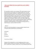  NSG 6440 PREDICTOR EXAM QUESTIONS AND CORRECT &NewLine;ANSWERS&period; 