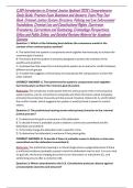 CJ101 Introduction to Criminal Justice Updated 2026 &vert; Comprehensive Study Guide&comma; Practice Exam Questions and Answers&comma; Exam Prep Test Bank&comma; Criminal Justice System Structure&comma; Policing and Law Enforcement Foundations&comma; Criminal Law and Constitutional Rights&comma;