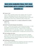 BUSI 3250 AUBURN FINAL TEST 2026&NewLine;QUESTIONS WITH CORRECT ANSWERS&NewLine;GRADED A&plus;