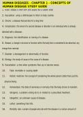 Human Diseases &ndash; Chapter 1&colon; Concepts of Human Disease Study Guide &vert; Human Diseases Course &vert; Pathophysiology and Disease Processes Subject &vert; School of Health Sciences