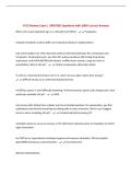 FCCS Review Exam &vert; UPDATED Questions with 100&percnt; Correct Answers&NewLine;
