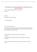 FCCS &lpar;Fundamentals of Critical Care Support&rpar; Exam &vert; UPDATED Questions with&NewLine;100&percnt; Correct Answers