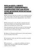 BUSI 300 QUIZ 3 LIBERTY &NewLine;UNIVERSITY COMPREHENSIVE &NewLine;EXAMINATION TEST 2026 STUDY &NewLine;GUIDE QUESTIONS WITH DETAILED &NewLine;SOLUTIONS