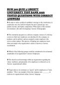 BUSI 300 QUIZ 3 LIBERTY &NewLine;UNIVERSITY TEST BANK 2026 &NewLine;TESTED QUESTIONS WITH CORRECT &NewLine;ANSWERS
