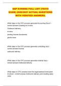 SAP S&sol;4HANA FULL LIST &lpar;TS410 &NewLine;EXAM&rpar; 2026&sol;2027 ACTUAL QUESTIONS &NewLine;WITH VERIFIED ANSWERS&period; 
