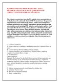 SOUTHERN NEVADA HEALTH DISTRICT&rsquo;S EMT &NewLine;PROTOCOLS EXAM 240 ACTUAL QUESTIONS AND &NewLine;CORRECT ANSWERS ALREADY GRADED A&plus; &NewLine; &NewLine;